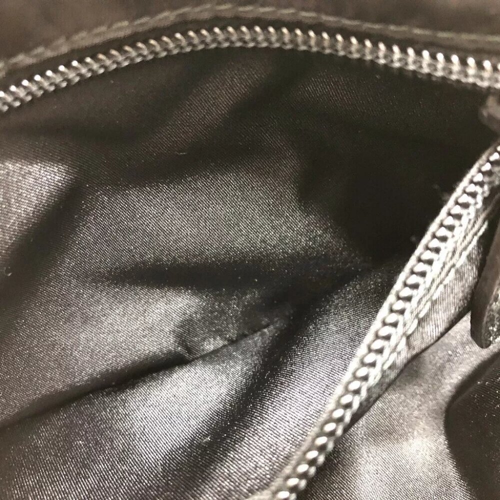 PRADA Triangle logo Makeup pouch Cosmetics Pouch Nylon Black - Picture 8 of 8